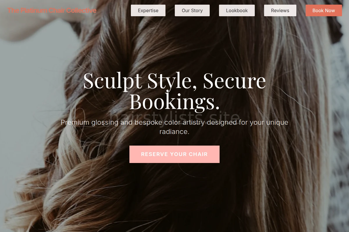 Glossing Hair Styling