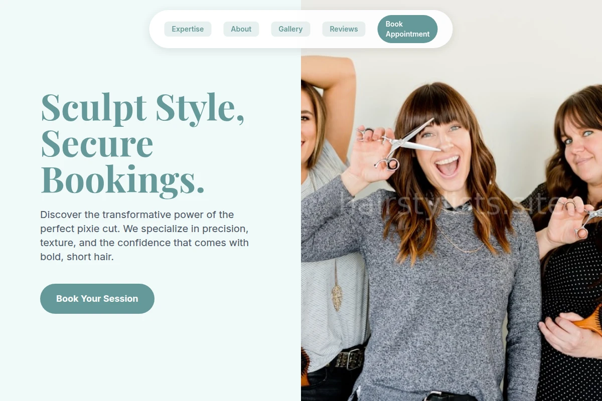 Pixie-cut Hair Stylist